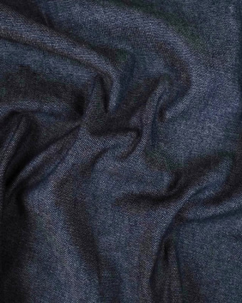 Tissu Chambray Coton indigo César  - Mercerine