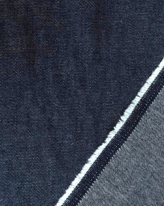 Tissu Chambray Coton indigo César  - Mercerine