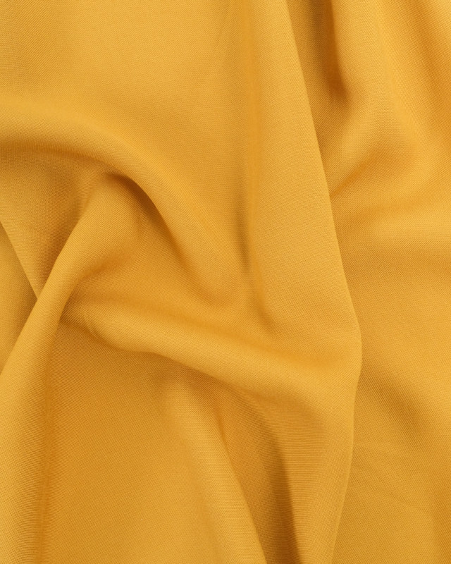 Tissu Viscose Unie Moutarde  Alina  - Mercerine