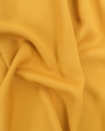 Tissu Viscose Unie Moutarde  Alina  - Mercerine