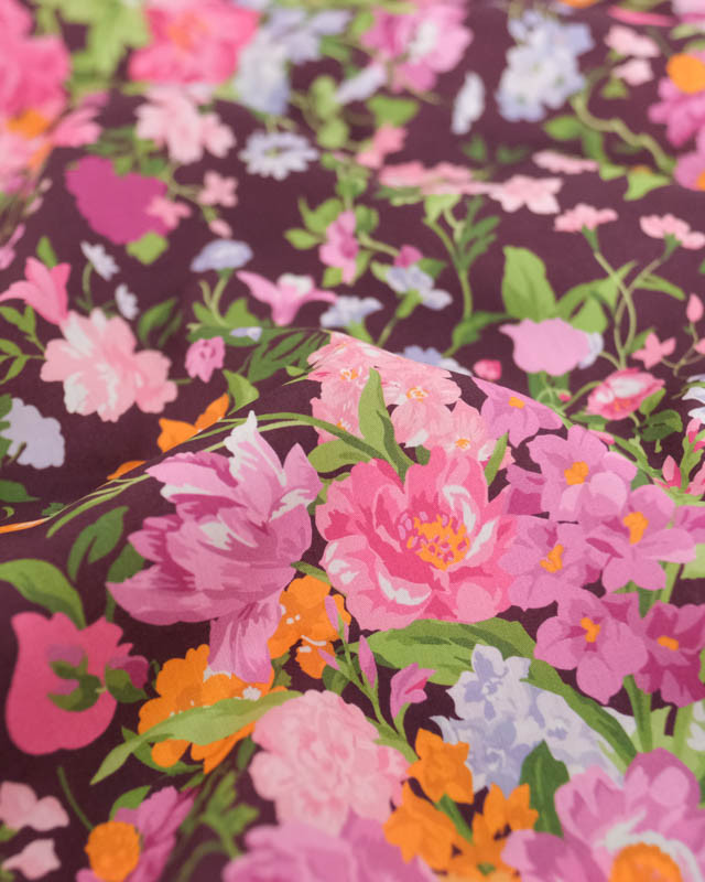 Tissu Liberty Fabrics@ & Bridgerton Tana Lawn® - Bouquet Carnival A - Mercerine