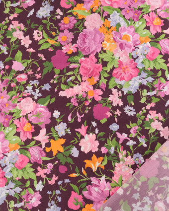 Tissu Liberty Fabrics@ & Bridgerton Tana Lawn® - Bouquet Carnival A - Mercerine