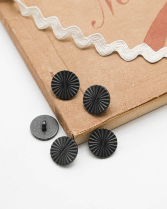 Bouton Métal Soleil Anthracite