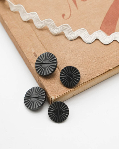 Bouton Métal Soleil Anthracite