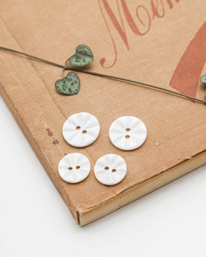 Bouton Nacré Motif Etoile