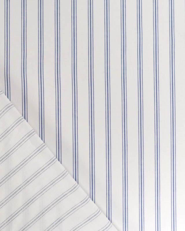 Tissu Coton Imprimé Regence Bleu - Mercerine