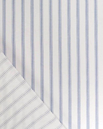 Tissu Coton Imprimé Regence Bleu - Mercerine