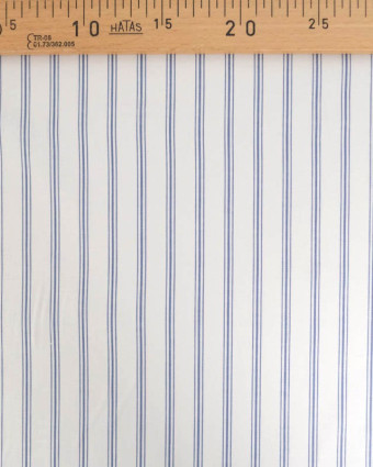 Tissu Coton Imprimé Regence Bleu - Mercerine