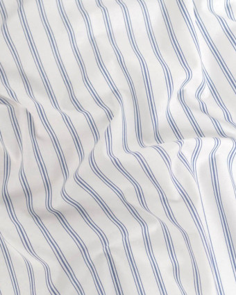 Tissu Coton Imprimé Regence Bleu - Mercerine