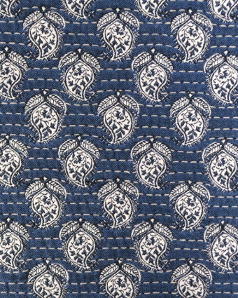 Tissu Jacquard Allover Bombay Jean - Mercerine