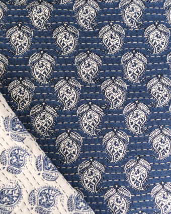 Tissu Jacquard Allover Bombay Jean - Mercerine