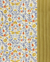 Tissu Matelassé Double Gaze Motif Scarabée