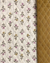 Tissu Matelassé Double Gaze Motif Pétunia