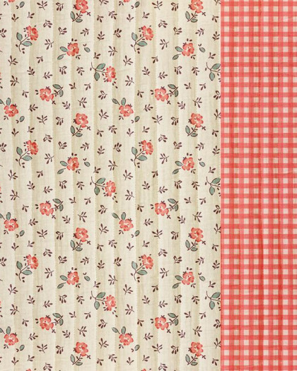 Tissu Matelassé Double Gaze Motif Pivoine