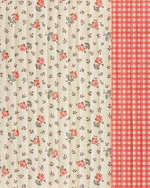 Tissu Matelassé Double Gaze Motif Pivoine
