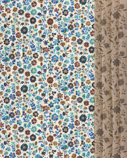 Tissu Matelassé Double Gaze Motif Printemps