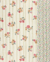 Tissu Matelassé Double Gaze Motif Bouquet