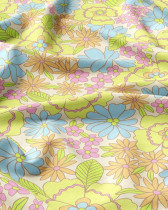 Tissu Viscose Imprimé Belonia Vert Bleu