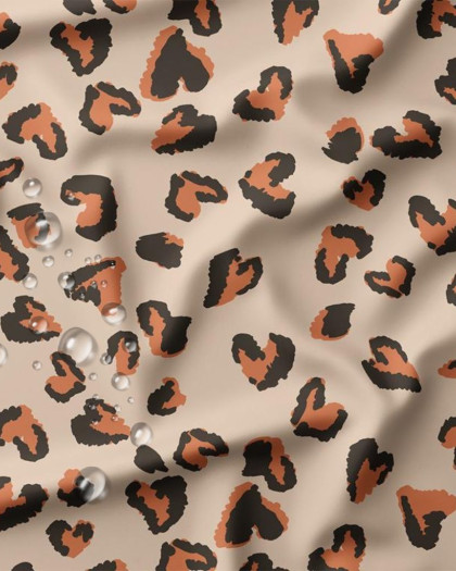 Tissu Imperméable Imprimé Graou Coeur - Mercerine
