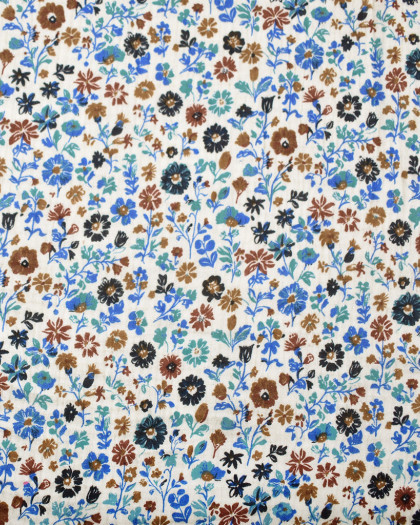 Tissu Double Gaze Imprimée Printemps - Mercerine