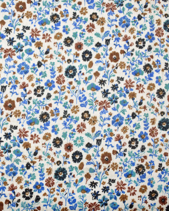 Tissu Double Gaze Imprimée Printemps - Mercerine