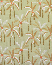 Tissu Double Gaze Imprimée Cocotier