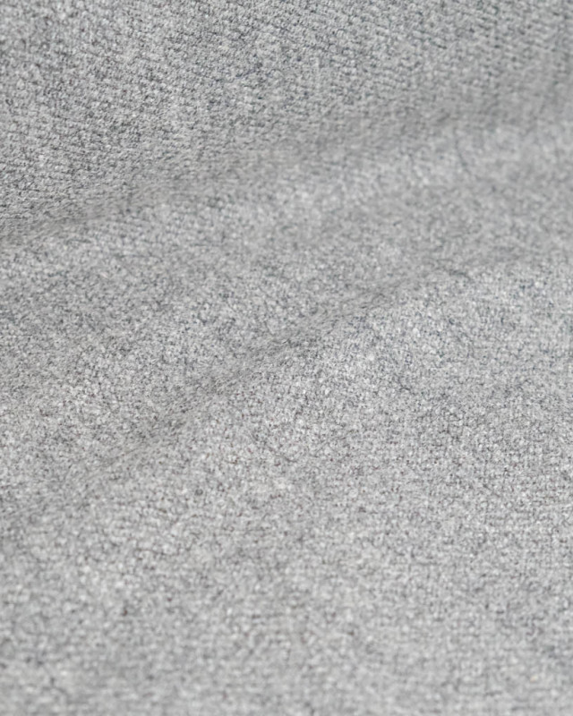 Tissu Lainage Texturé Gris - Mercerine