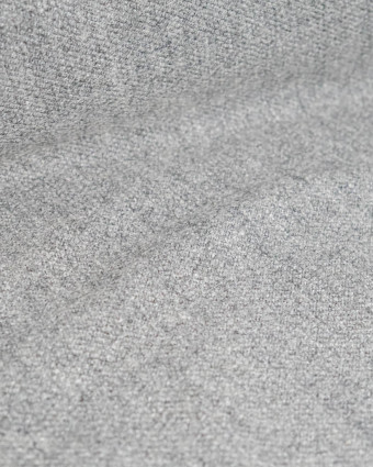 Tissu Lainage Texturé Gris - Mercerine
