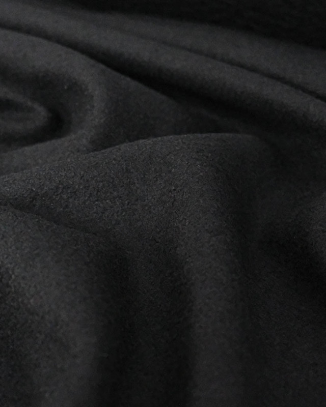 Tissu Lainage Noir - Mercerine