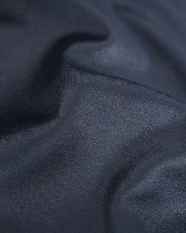 Velours Ameublement Chill Bleu Profond - Mercerine