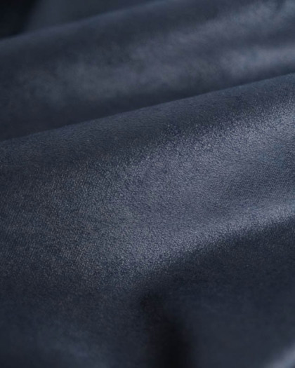 Velours Ameublement Chill Bleu Profond - Mercerine