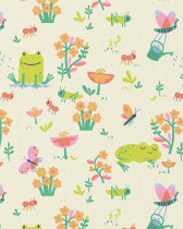 Tissu Coton Imprimé Grenouille
