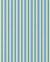 Tissu Coton Imprimé Rayures Bleu Vert