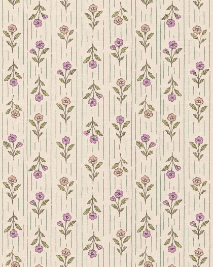Tissu Coton Imprimé Pétunia - Mercerine