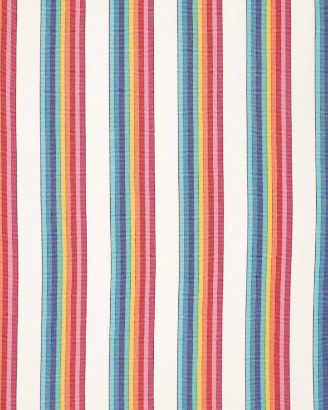 Toile Rayée Multicolore Blanc Rayures