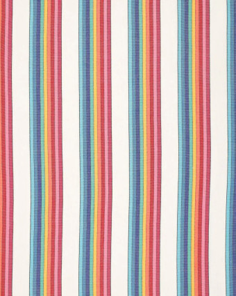 Toile Rayée Multicolore Blanc Rayures