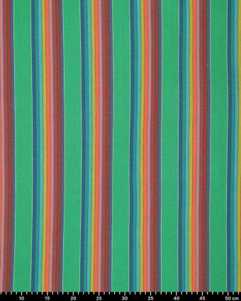 Toile Rayée Multicolore Vert Rayures
