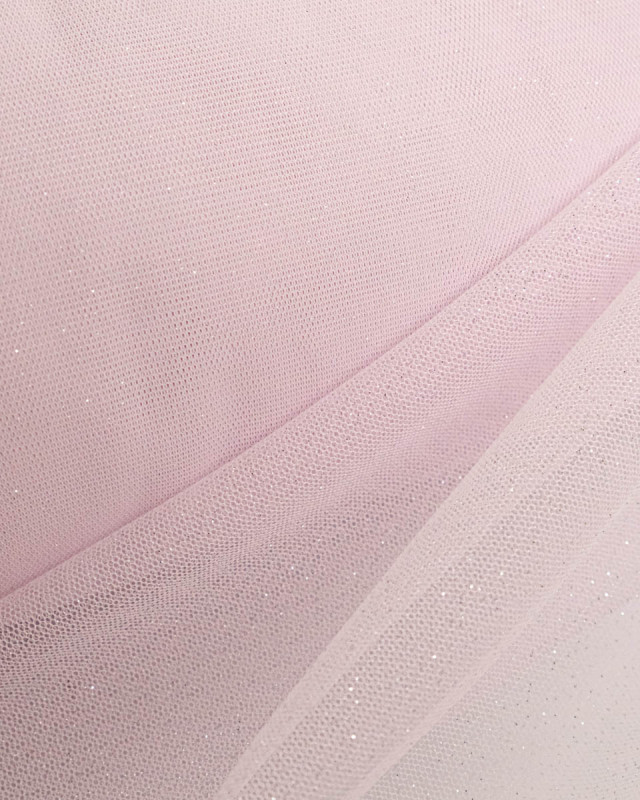 Tissu Tulle Rose Nylma Tissu   - Mercerine