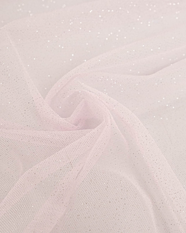 Tissu Tulle Rose Nylma Tissu   - Mercerine