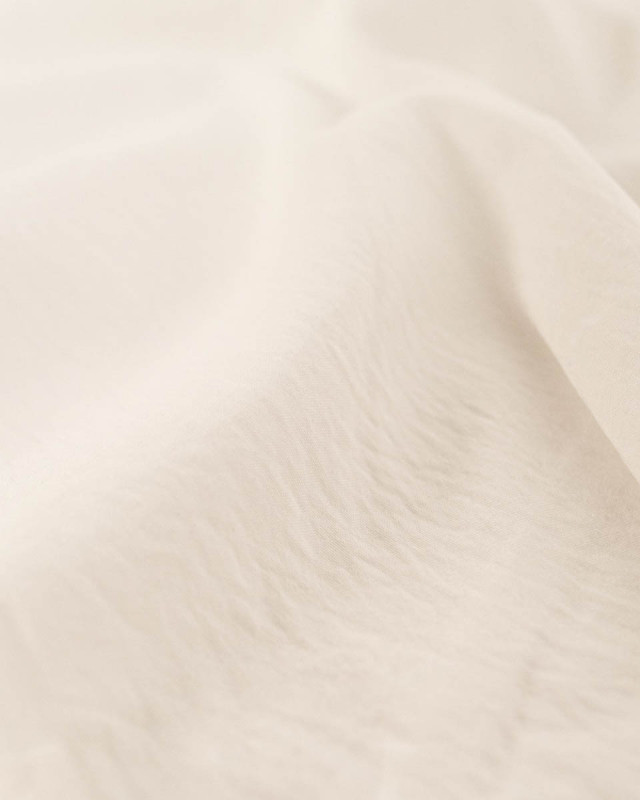 Tissu Touché Peau De Peche Ecru - Mercerine
