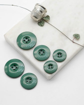 Bouton Polyester Brillant - Vert