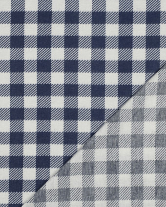 Tissu Flanelle à Carreaux Bleus - Mercerine