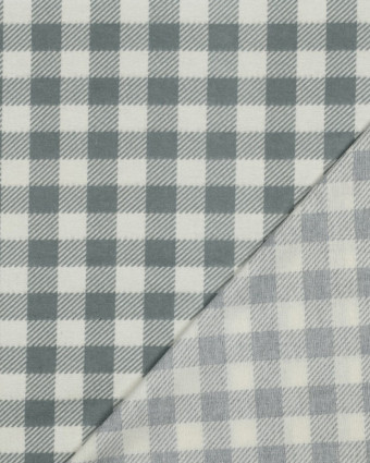 Tissu Flanelle à Carreaux Sauge - Mercerine