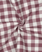 Tissu Flanelle à Carreaux Mauve