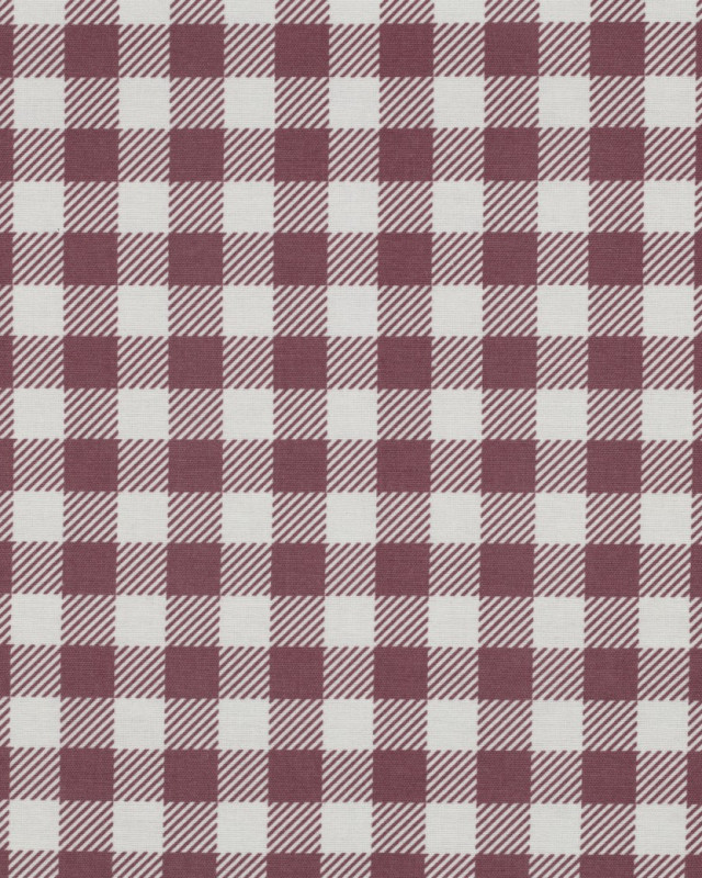 Tissu Flanelle à Carreaux Mauve - Mercerine