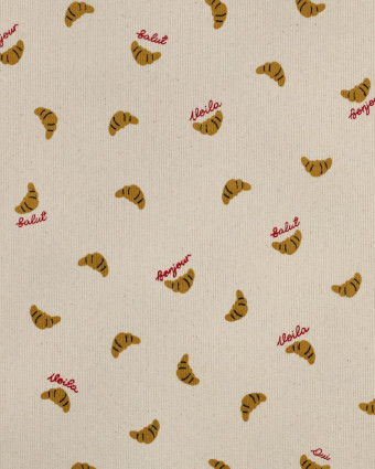 Jersey de Coton Côtelé Croissant - Mercerine