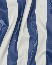 Tissu Imperméable à Rayures Bleues