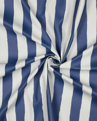 Tissu Imperméable à Rayures Bleues - Mercerine
