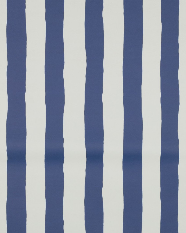 Tissu Imperméable à Rayures Bleues - Mercerine