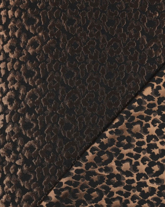 Tissu Jacquard Léopard Caramel - Mercerine